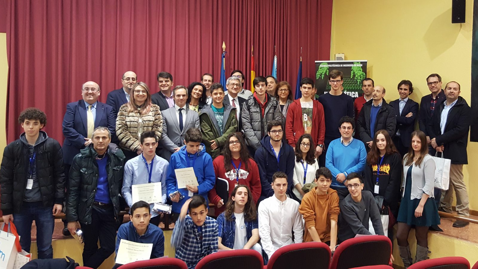 Patrocinadores premiados autoridades Olimpiada 2017