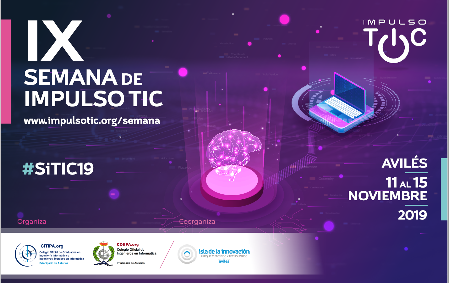 Cartel IX Semana Impulso TIC 2019